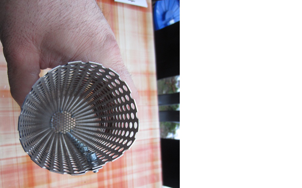 Hackschnitzelflöte von oben