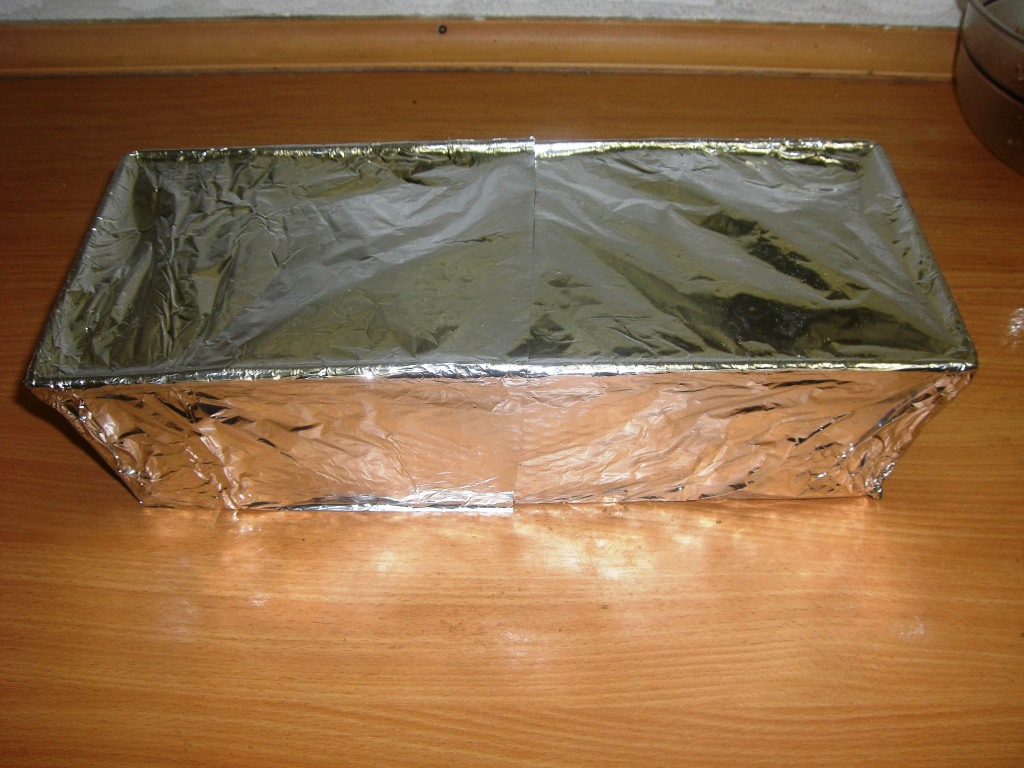 doppelt in Alufolie einpacken