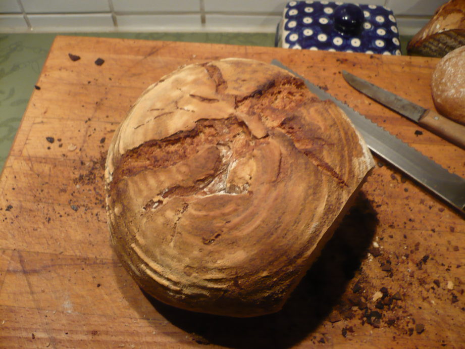 Sauerteigbrot Draufsicht