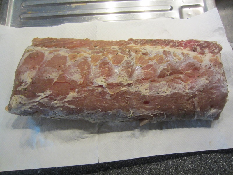 Schweinelachs nach dem Durchbrennen