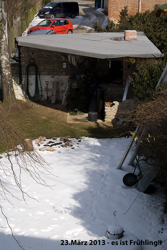 Frühling auf der Baustelle