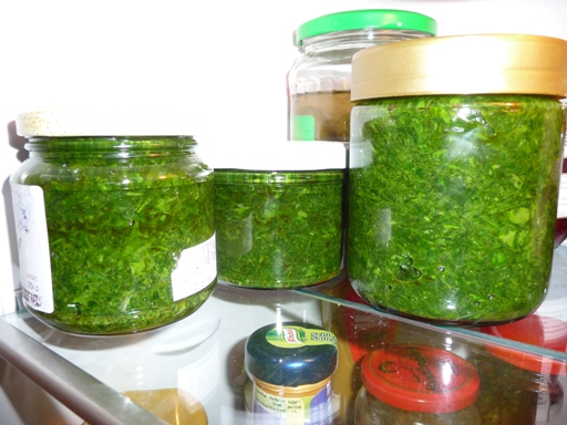 Mehr konnten wir mit 0,5l Olivenöl nicht schaffen.<br />Aber beim nächsten Mal sind wir schlauer