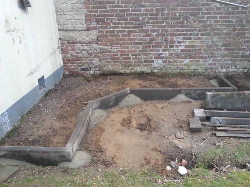 Setzen der Randsteine