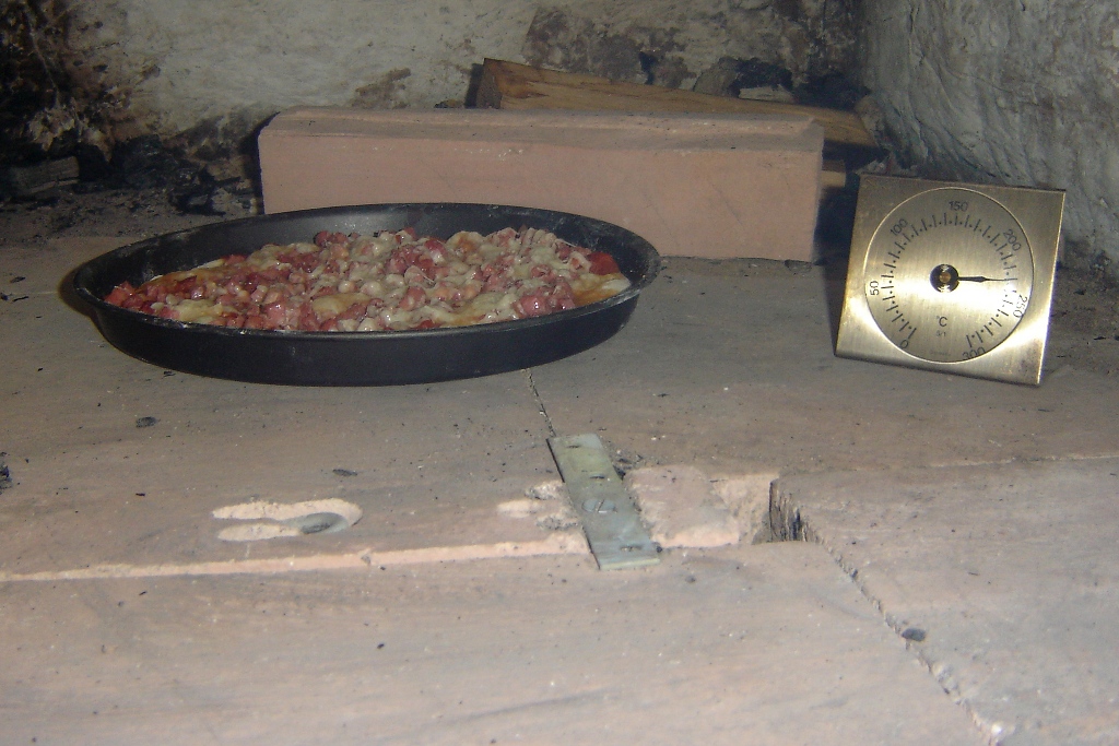 Pizza ( am Übungstag, nur so 250 °C)