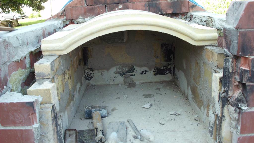 Gewölbesteine eingesetzt