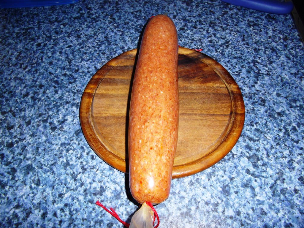 Nach ca. 7stunden kaltrauch haben wir einen &quot;dicken brummer&quot; angeschnitten.