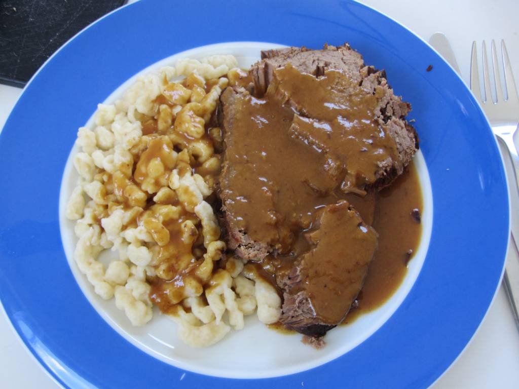 Rindsbraten mit Spätle