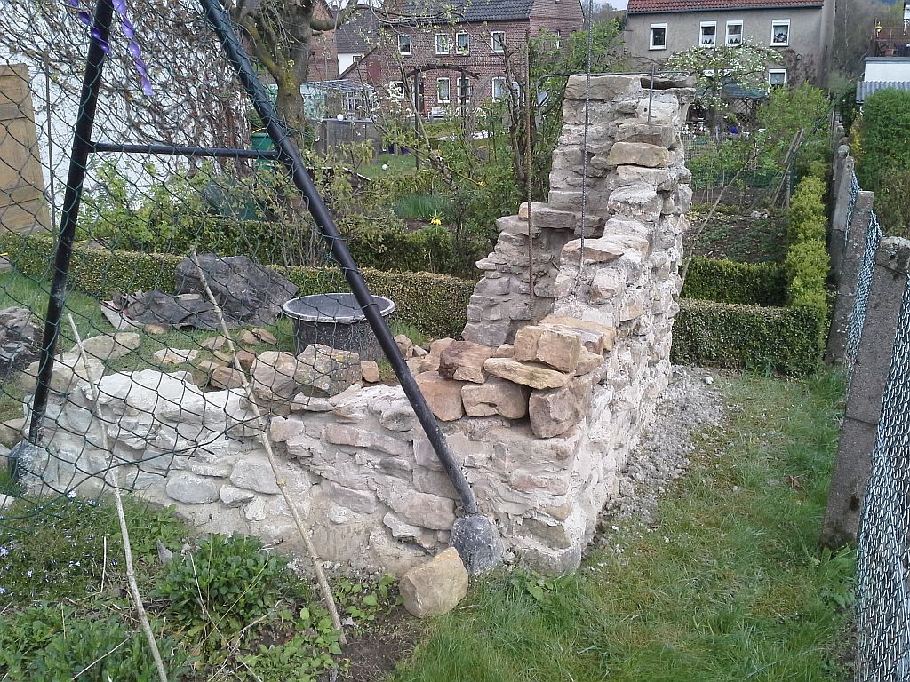 Es wächst . Genau, ein bissel weiter