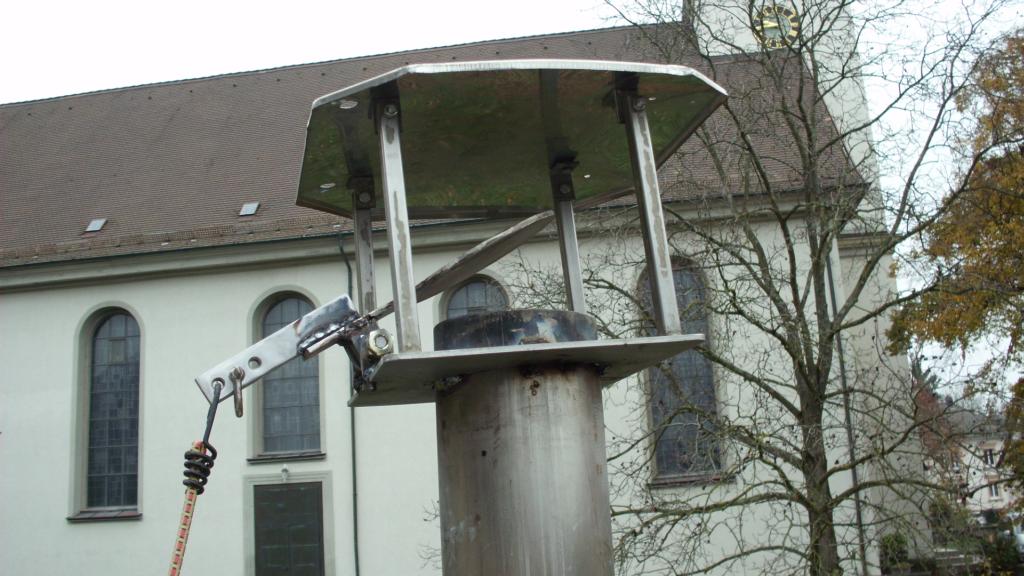 Abdeckblech von Kaminkrone