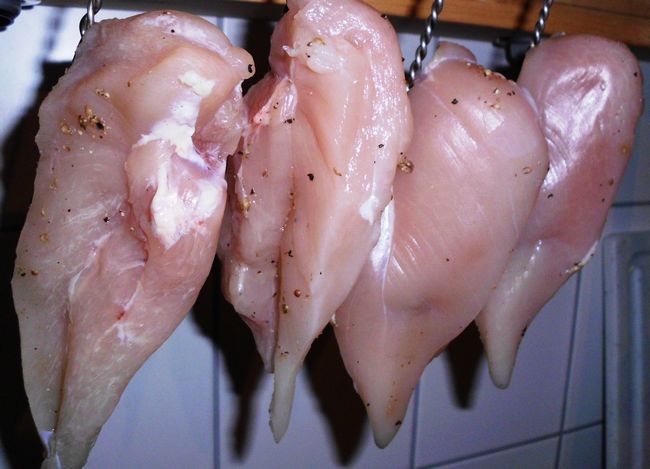 ... vor dem Räuchern