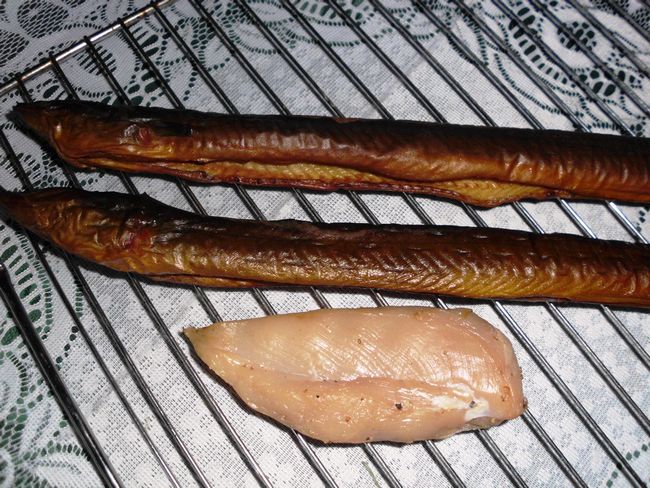 Der ultimative Vergleich. Aal gegen Huhn...