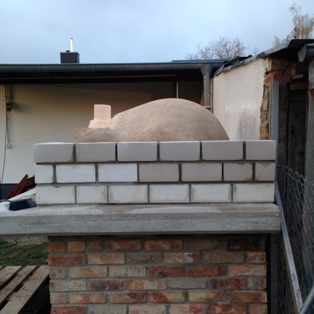 Ofen derzeit von der Seite aus