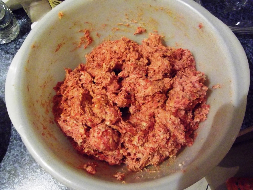 Das gewolfte von Hand durchgemengt