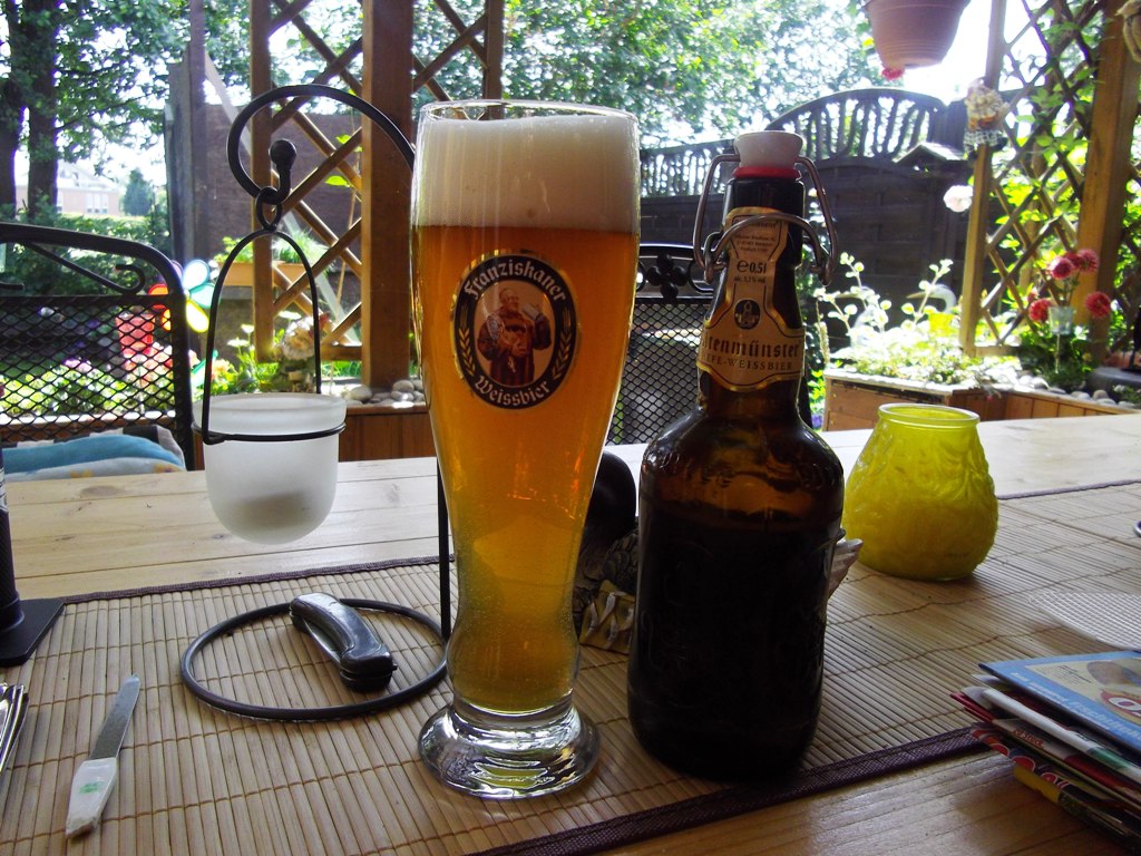 Da schmeckte dann auch das weizenbier