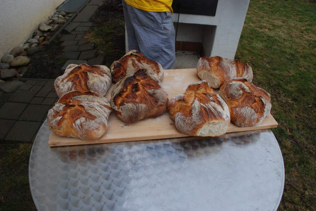 Die Brote nach 60 min.