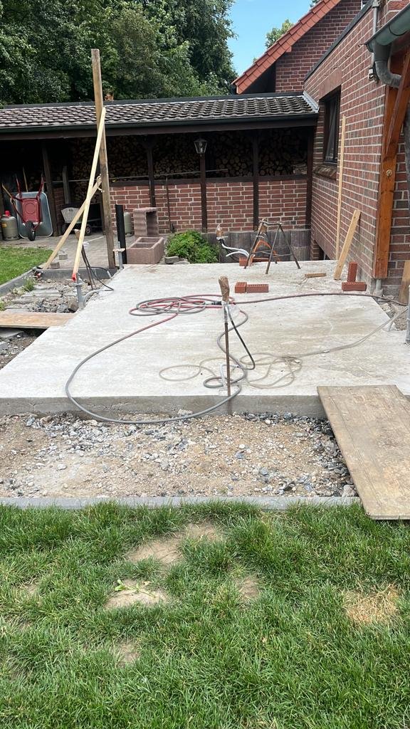 Die fertige Grundplatte