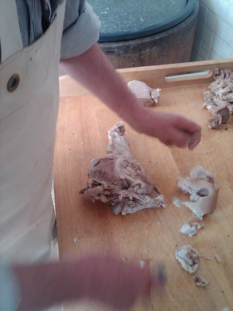 .. das nennt man Wellfleisch.......