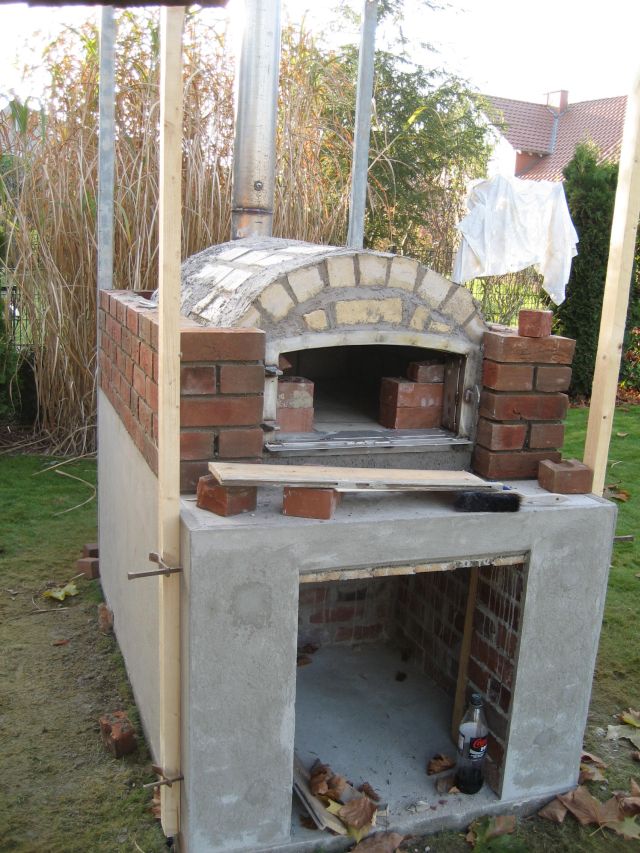 In der Bauphase.Der Backraum