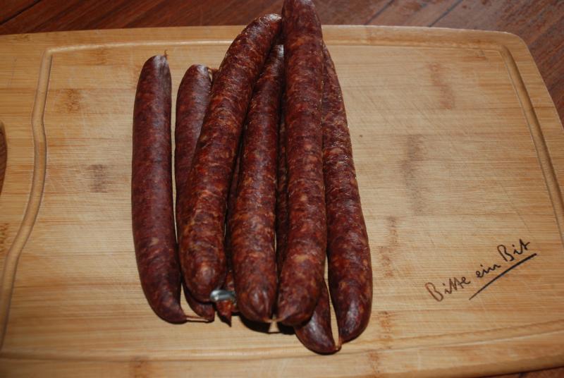 Wildschweinrohesser Privat hergestellt