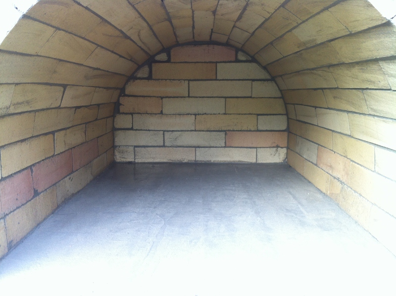 Gewölbe, Fugen gereinigt