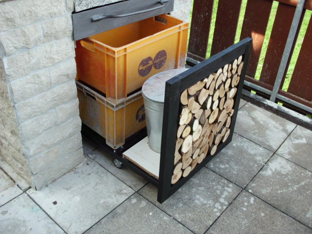 Wagen halb ausgezogen