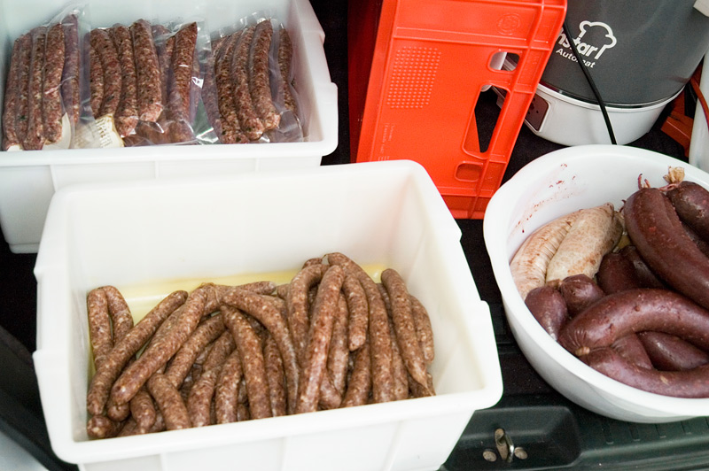 Gerhards Wurstanteil im Kofferaum